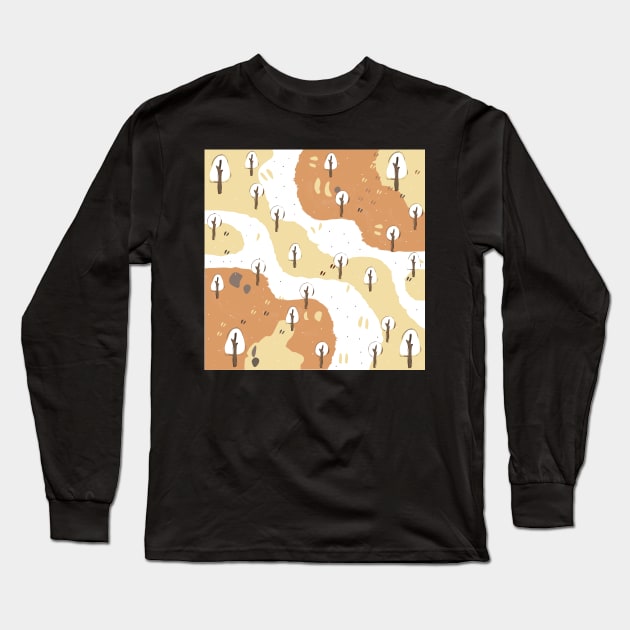 Abstract Long Sleeve T-Shirt by Creative Meadows